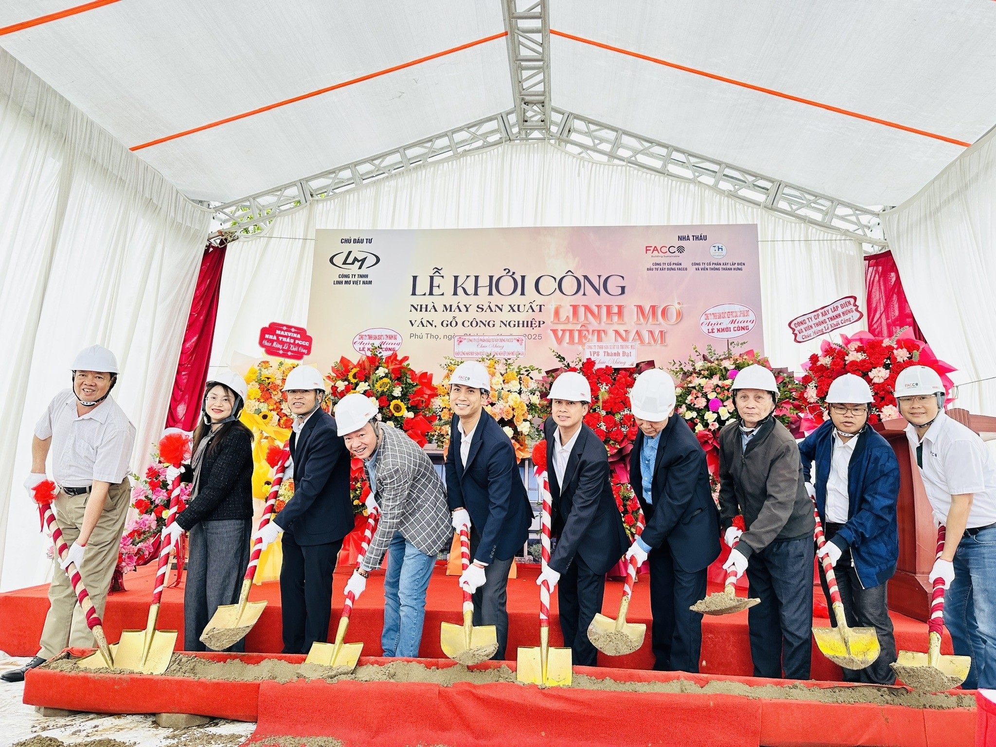 VHMGroup tổ chức thành công Lễ khởi công Nhà máy Sản xuất Ván Gỗ công nghiệp Linh Mơ Việt Nam